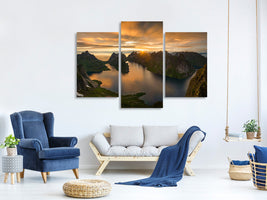 modern-3-piece-canvas-print-helvete-midnight-sun