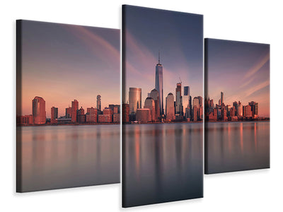 modern-3-piece-canvas-print-lower-manhattan-at-dusk