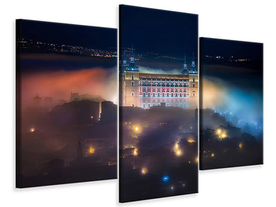 modern-3-piece-canvas-print-mystic-foggy-night-in-toledo-city