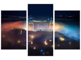 modern-3-piece-canvas-print-mystic-foggy-night-in-toledo-city