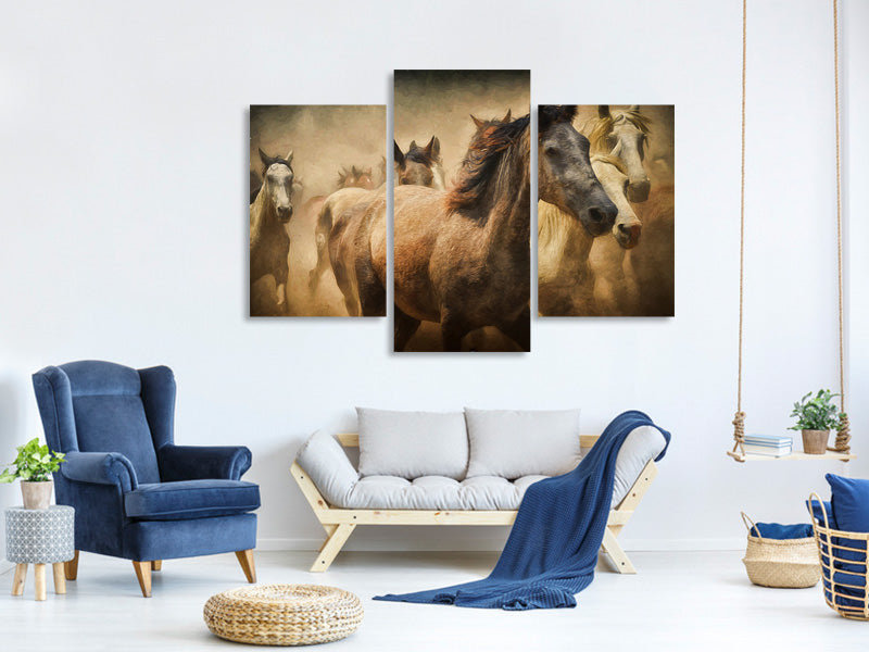 modern-3-piece-canvas-print-painting-wild-horses