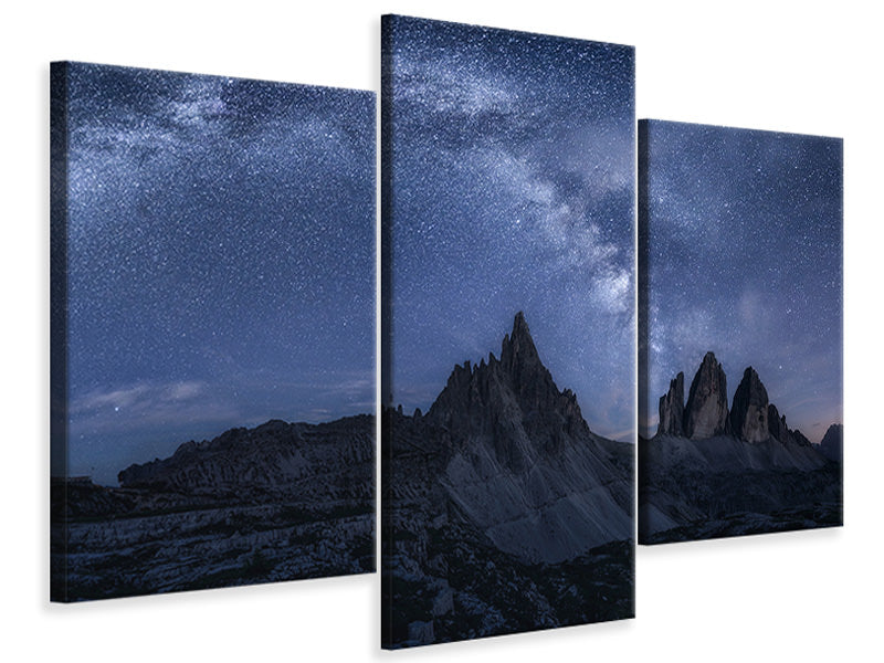 modern-3-piece-canvas-print-stars-in-the-dolomites