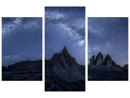 modern-3-piece-canvas-print-stars-in-the-dolomites