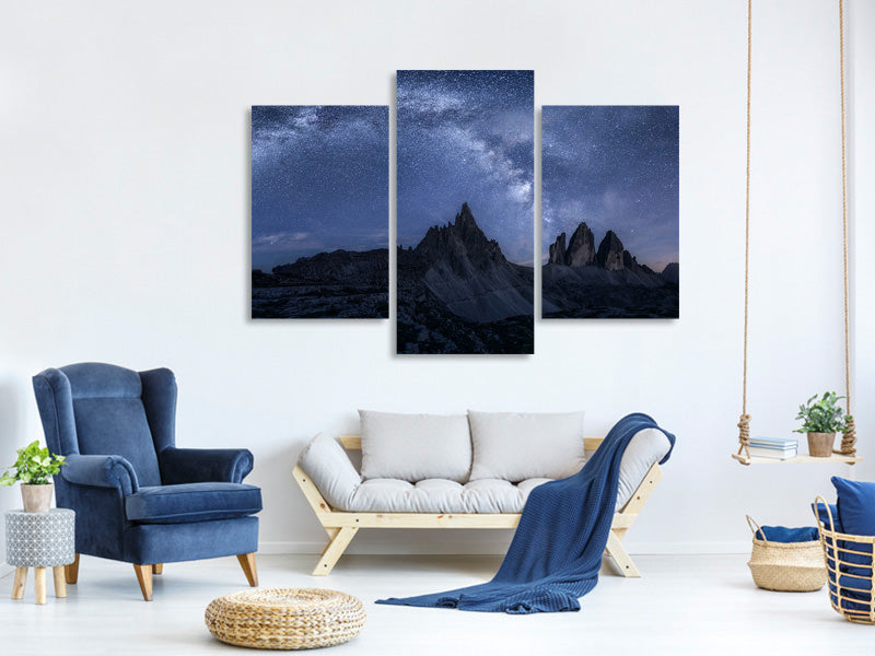 modern-3-piece-canvas-print-stars-in-the-dolomites