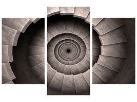 modern-3-piece-canvas-print-stone-spiral-staircase