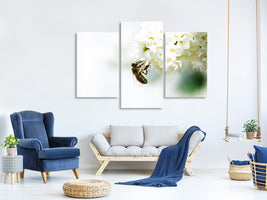 modern-3-piece-canvas-print-the-bumblebee-and-the-flower