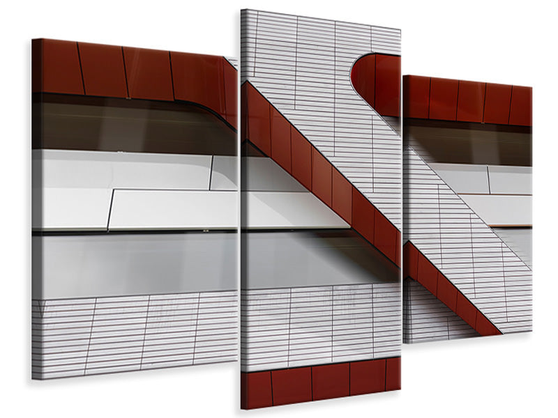 modern-3-piece-canvas-print-the-red-line