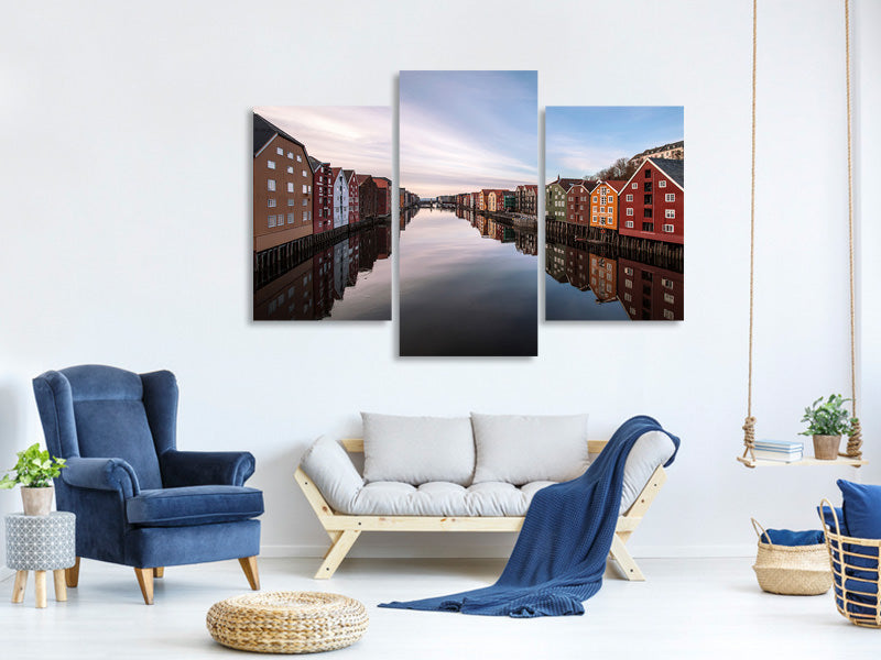 modern-3-piece-canvas-print-trondheim-norway