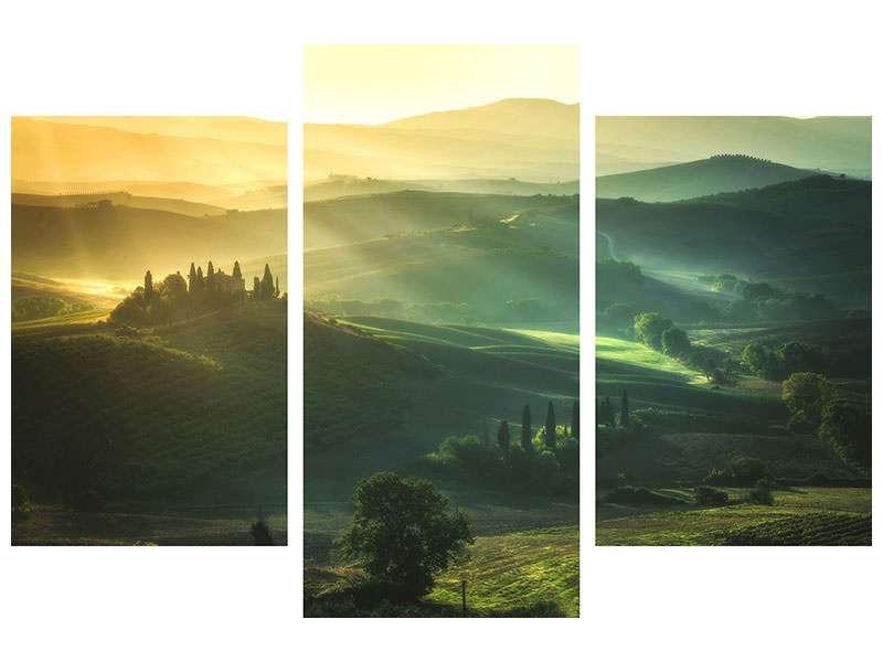 modern-3-piece-canvas-print-tuscany-val-dorcia-sunrise