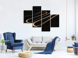 modern-4-piece-canvas-print-a-snake-made-of-light