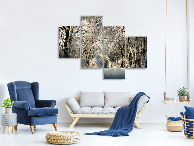 modern-4-piece-canvas-print-a-winter-dream