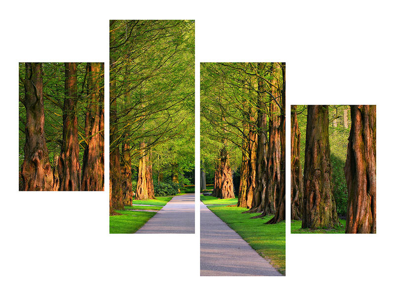 modern-4-piece-canvas-print-beautiful-avenue-in-nature