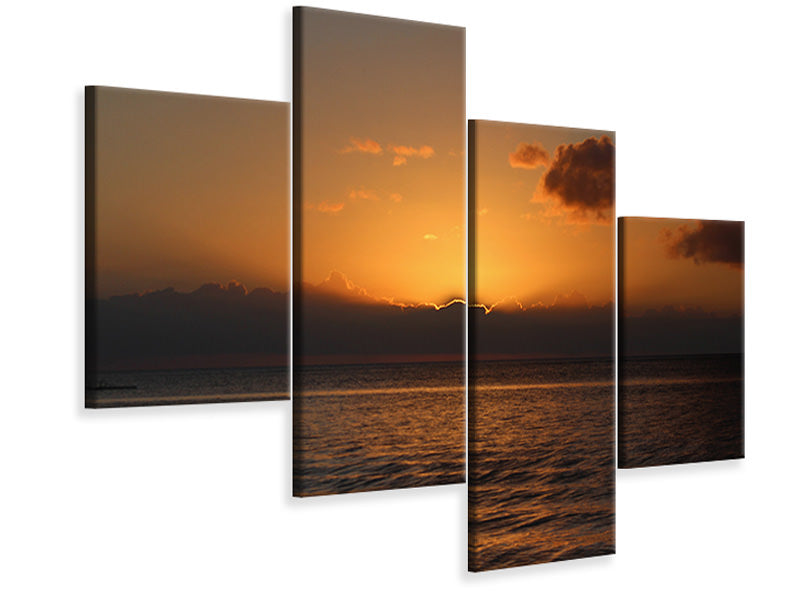 modern-4-piece-canvas-print-beautiful-sunrise-on-the-beach