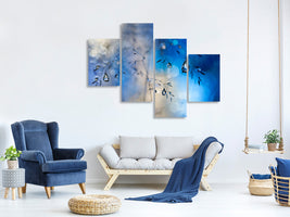 modern-4-piece-canvas-print-blue-rain