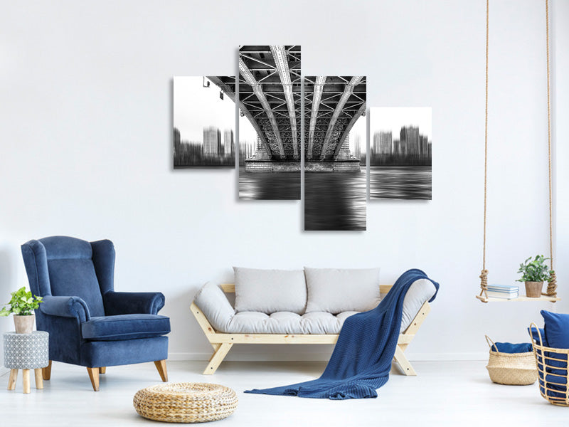 modern-4-piece-canvas-print-bridge-to-another-world