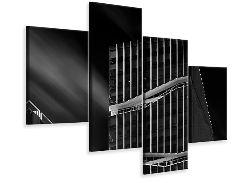 modern-4-piece-canvas-print-broken-lines