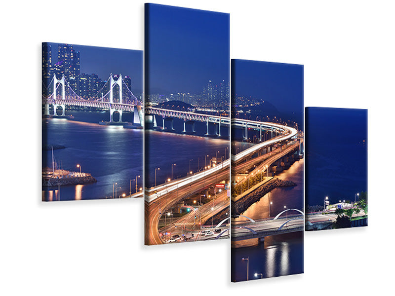 modern-4-piece-canvas-print-busan-south-korea