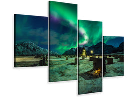 modern-4-piece-canvas-print-dacing-all-night-long-ii