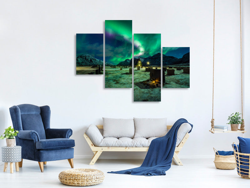 modern-4-piece-canvas-print-dacing-all-night-long-ii