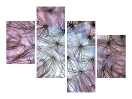 modern-4-piece-canvas-print-dandelion-in-the-light-play