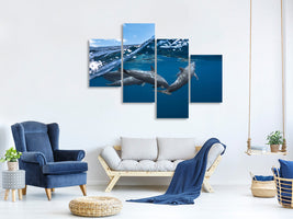 modern-4-piece-canvas-print-dolphins