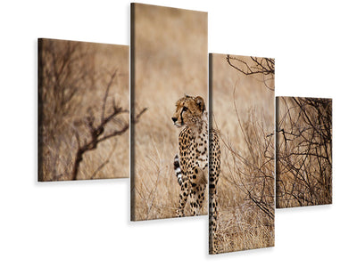 modern-4-piece-canvas-print-elegant-cheetah