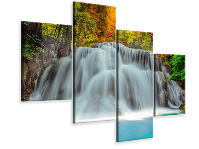 modern-4-piece-canvas-print-falling-water