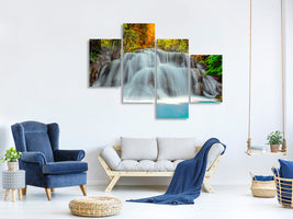 modern-4-piece-canvas-print-falling-water