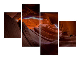 modern-4-piece-canvas-print-fantastic-antelope-canyon