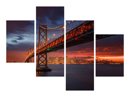 modern-4-piece-canvas-print-fire-over-san-francisco