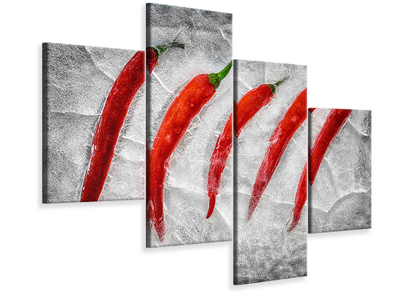 modern-4-piece-canvas-print-frozen-fire