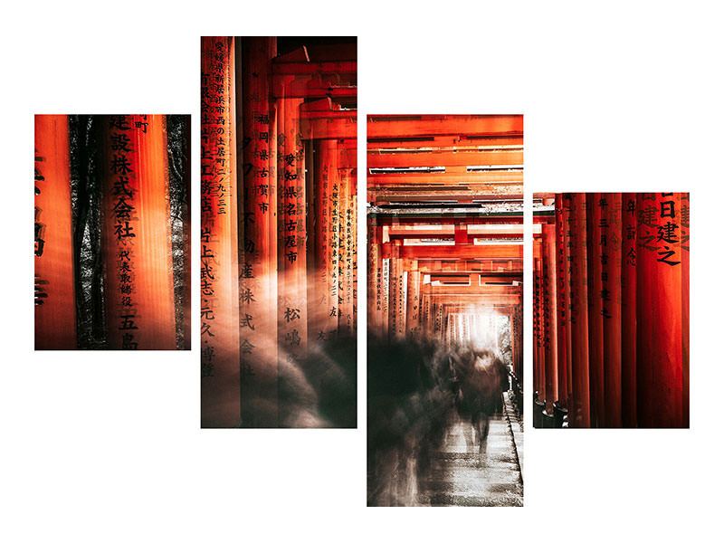 modern-4-piece-canvas-print-fushimi-inari-shrine