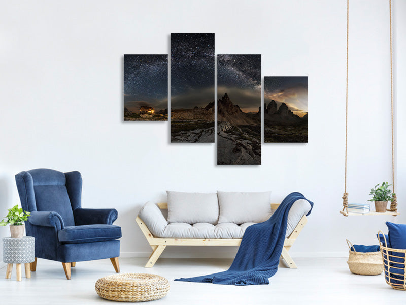 modern-4-piece-canvas-print-galaxy-dolomites