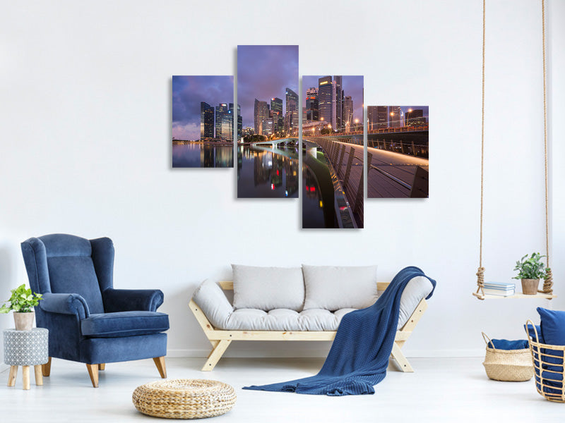 modern-4-piece-canvas-print-jubilee-bridge