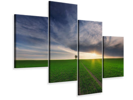 modern-4-piece-canvas-print-loner-in-the-sun