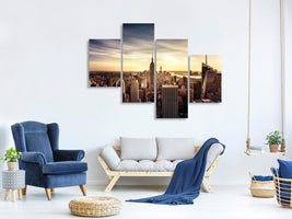 modern-4-piece-canvas-print-long-sunset