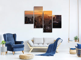 modern-4-piece-canvas-print-manhattan-light