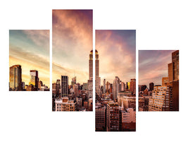 modern-4-piece-canvas-print-midtown-sunset