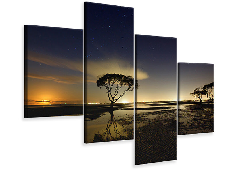 modern-4-piece-canvas-print-moonrise