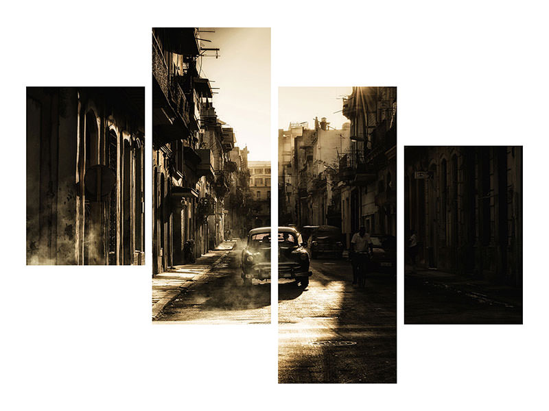 modern-4-piece-canvas-print-mystic-morning-in-havana