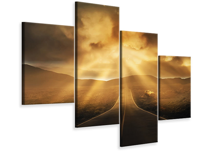 modern-4-piece-canvas-print-mystical-street