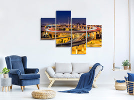 modern-4-piece-canvas-print-nanpu-bridge