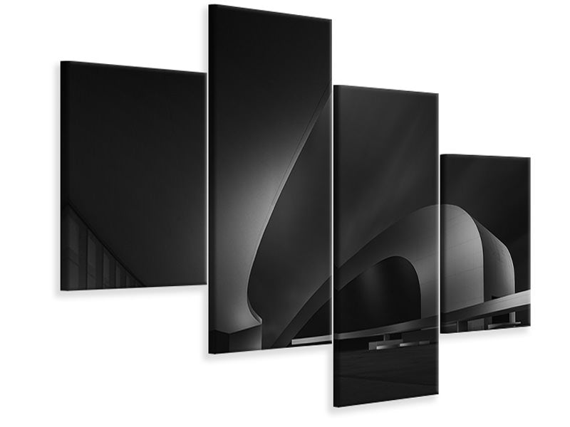 modern-4-piece-canvas-print-niemeyer-space