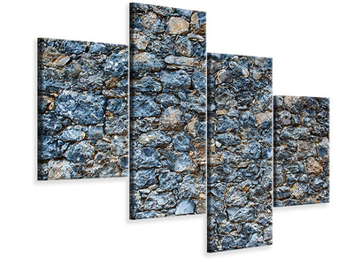 modern-4-piece-canvas-print-old-stone-wall-iii