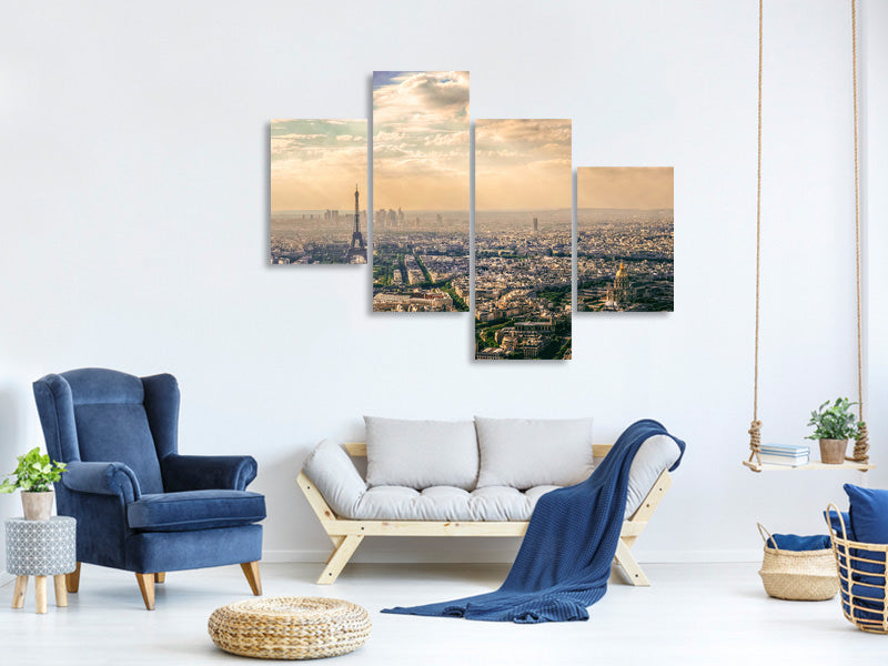 modern-4-piece-canvas-print-paris-france