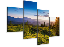 modern-4-piece-canvas-print-peaceful-landscape