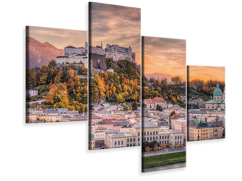 modern-4-piece-canvas-print-salzburg-in-fall-colors