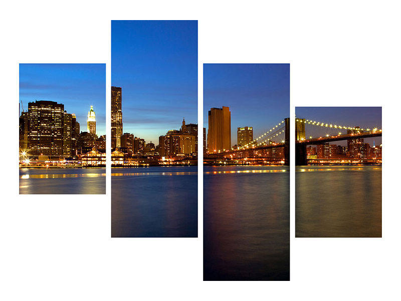 modern-4-piece-canvas-print-skyline-manhattan-in-sea-of-lights