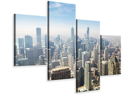 modern-4-piece-canvas-print-skyscraper-chicago