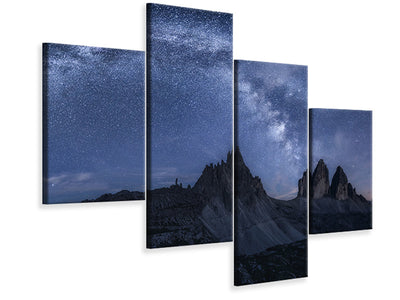 modern-4-piece-canvas-print-stars-in-the-dolomites